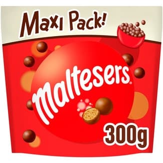 XL bolitas de chocolate rellenas de leche malteada bolsa 300 g - Maltesers