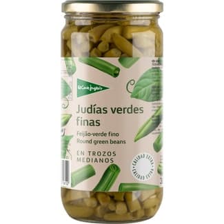 Judias verdes finas extra cortadas en trozos medianos frasco 360 g neto escurrido - El Corte Ingles