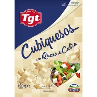 Cubiquesos queso en dados de cabra bolsa 150 g - Tgt