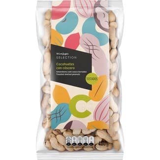 Cacahuetes tostados con cáscara bolsa 400 g - El Corte Ingles Selection