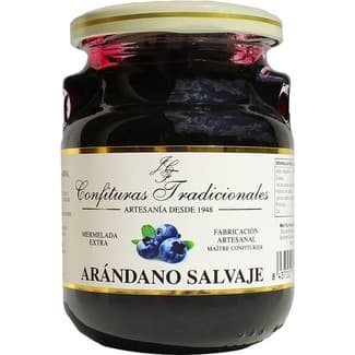 Mermelada de arándanos salvajes tarro 300 g - Confituras Tradicionales