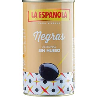 Aceitunas negras sin hueso lata 150 g - La Española