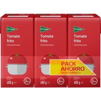Tomate frito sin gluten pack 3 envases 400 g - El Corte Ingles
