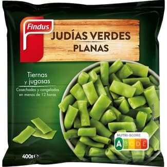 Judias verdes planas bolsa 400 g - Findus