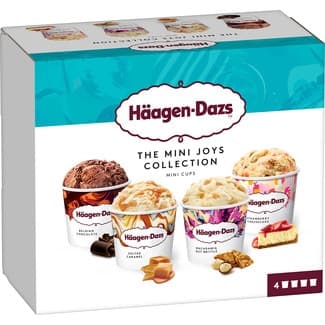 The Mini Collection tarrinas de crema de helado distintas variedades 4 unidades estuche 380 ml - Haagen-dazs