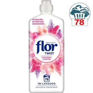 Twist suavizante concentrado Frutos Rojos y Exóticos botella 78 dosis - Flor