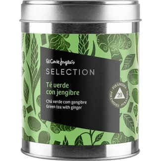 Té verde con jengibre lata 20 bolsitas pirámides - El Corte Ingles Selection
