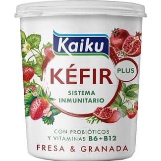 Kéfir de fresa y granada envase 350 g - Kaiku