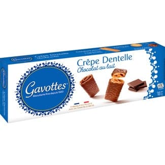 Galletas bañadas de chocolate con leche estuche 90 g - Gavottes