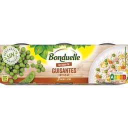 Un toque de guisantes finos pack 3 lata 65 g neto escurrido - Bonduelle