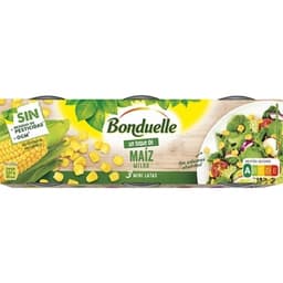 Un toque de maíz dulce en grano pack 3 lata 70 g neto escurrido - Bonduelle