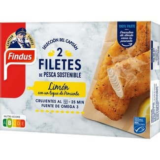 Filete de pescado con limón y toque de pimienta 2 unidades estuche 225 g - Findus