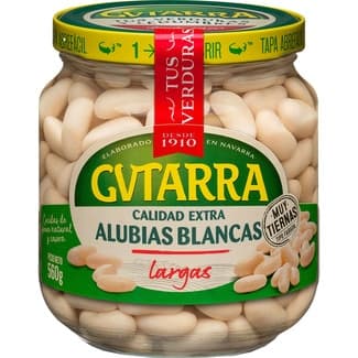 Alubia blanca cocida frasco 400 g neto escurrido - Gvtarra