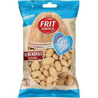 Almendras tosatadas sin sal añadida Sin Gluten bolsa 110 g - Frit Ravich