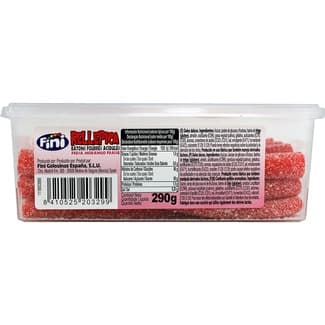 Rellepica bastones de regaliz ácidos rellenos con sabor a fresa estuche 290 g - Fini