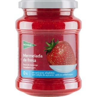 Mermelada de fresa 0% azúcares añadidos frasco 330 g - El Corte Ingles