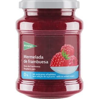 Mermelada de frambuesa 0% sin azúcares añadidos frasco 330 g - El Corte Ingles
