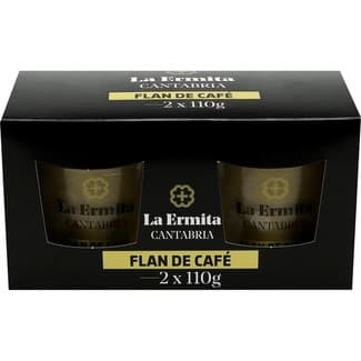 Flan de café sin gluten pack 2 unidades 110 g - La Ermita Cantabria