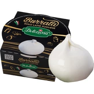 Burrata italiana envase 125 g - Deliziosa