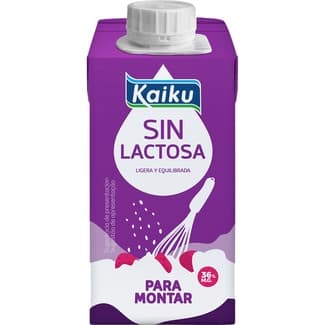 Nata líquida para montar sin lactosa brik 200 ml - Kaiku
