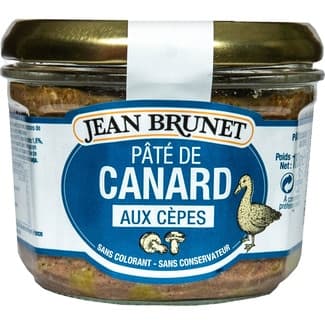 Paté de pato con setas tarro 180 g - Jean Brunet