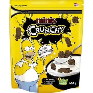 Simpson minis Crunchy galletas crujientes chocolateadas con 6 vitaminas estuche 400 g - Arluy