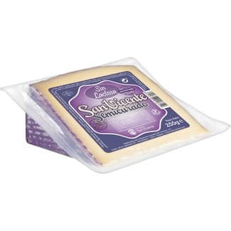 Queso semicurado mezcla elaborado con leche pasteurizada sin lactosa cuña 250 g - San Vicente