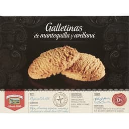 Galletas de mantequilla y avellanas paquete 350 g - La Luarquesa