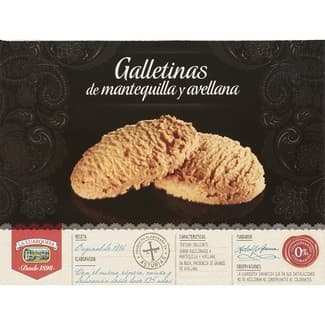 Galletas de mantequilla y avellanas paquete 350 g - La Luarquesa