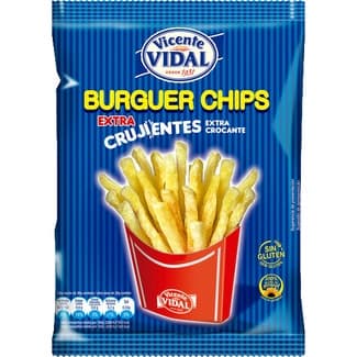 Patatas fritas Burguer extras crujientes Sin Gluten bolsa 95 g - Vicente Vidal