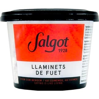 Llaminets de fuet sin gluten envase 150 g - Salgot
