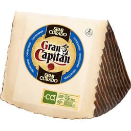 Queso semicurado mezcla elaborado con leche pasteurizada cuña 365 g - Gran Capitan