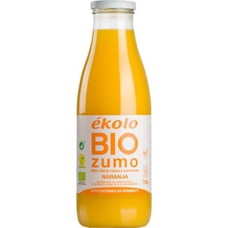 Zumo ecológico 100% naranja botella 750 ml - Ekolo Bio