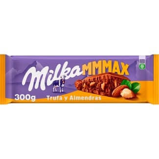 MMMAX chocolate con leche relleno de trufa y almendras tableta 300 g - Milka