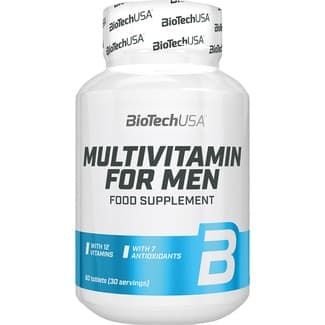 Multivitaminas para hombre con 12 vitaminas y 7 antioxidantes bote 60 tabletas - Biotech Usa