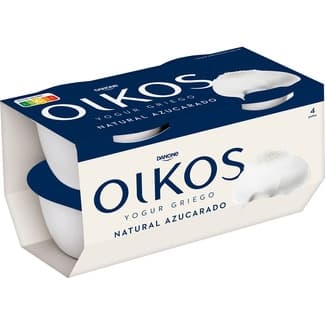 Yogur griego natural azucarado pack 4 unidades 110 g - Danone Oikos