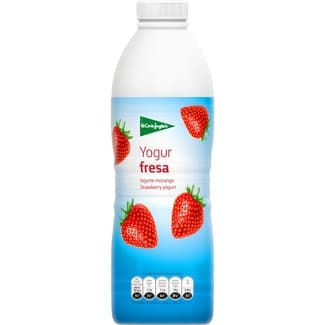 Yogur líquido con fresa sin gluten botella 1 l - El Corte Ingles