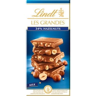 Chocolate con leche y avellanas tableta 150 g - Lindt Les Grandes