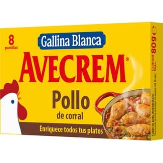 Caldo de pollo sin gluten 8 pastillas estuche 80 g - Avecrem