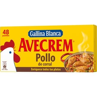 Caldo de pollo bajo en grasa, sin gluten 48 pastillas estuche 517 g - Avecrem