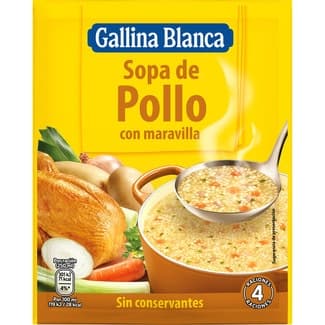 Sopa de pollo con maravilla sobre 85 g - Gallina Blanca