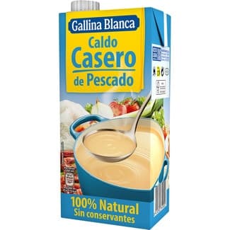 Caldo de pescado casero 100% natural sin gluten envase 1 l - Gallina Blanca