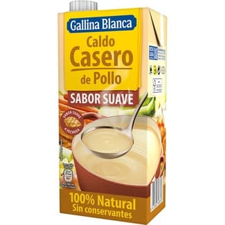 Caldo de pollo casero 100% natural suave envase 1 l - Gallina Blanca