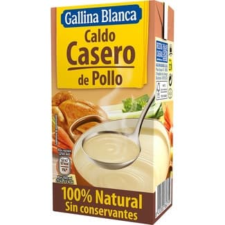 Caldo de pollo casero 100% natural envase 500 ml - Gallina Blanca