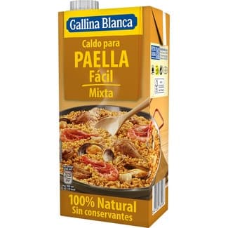 Caldo para paella fácil mixta sin gluten envase 1 l - Gallina Blanca