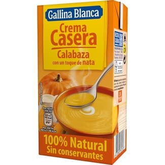 Crema de calabaza casera con un toque de nata sin gluten envase 500 ml - Gallina Blanca