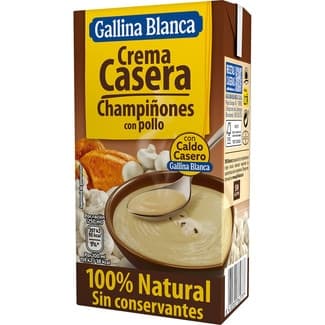 Crema de champiñones con pollo casera sin gluten envase 500 ml - Gallina Blanca