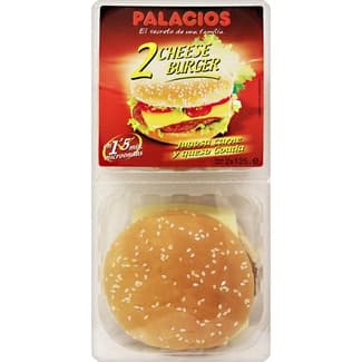 Hamburguesa de carne de cerdo y vacuno con cremoso queso gouda 2 x 125 g envase 260 g - Palacios