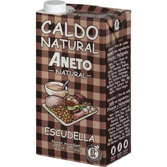 Caldo escudella 100% natural sin gluten y sin lactosa envase 1 l - Aneto