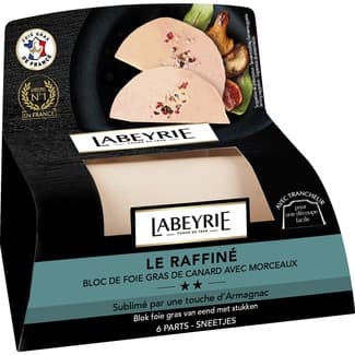 Le Raffiné bloc de foie gras de pato con trozos envase 190 g + cortador - Labeyrie